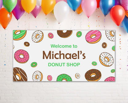 Sweet Shop Personalized Birthday Banner