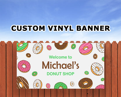 Sweet Shop Personalized Birthday Banner