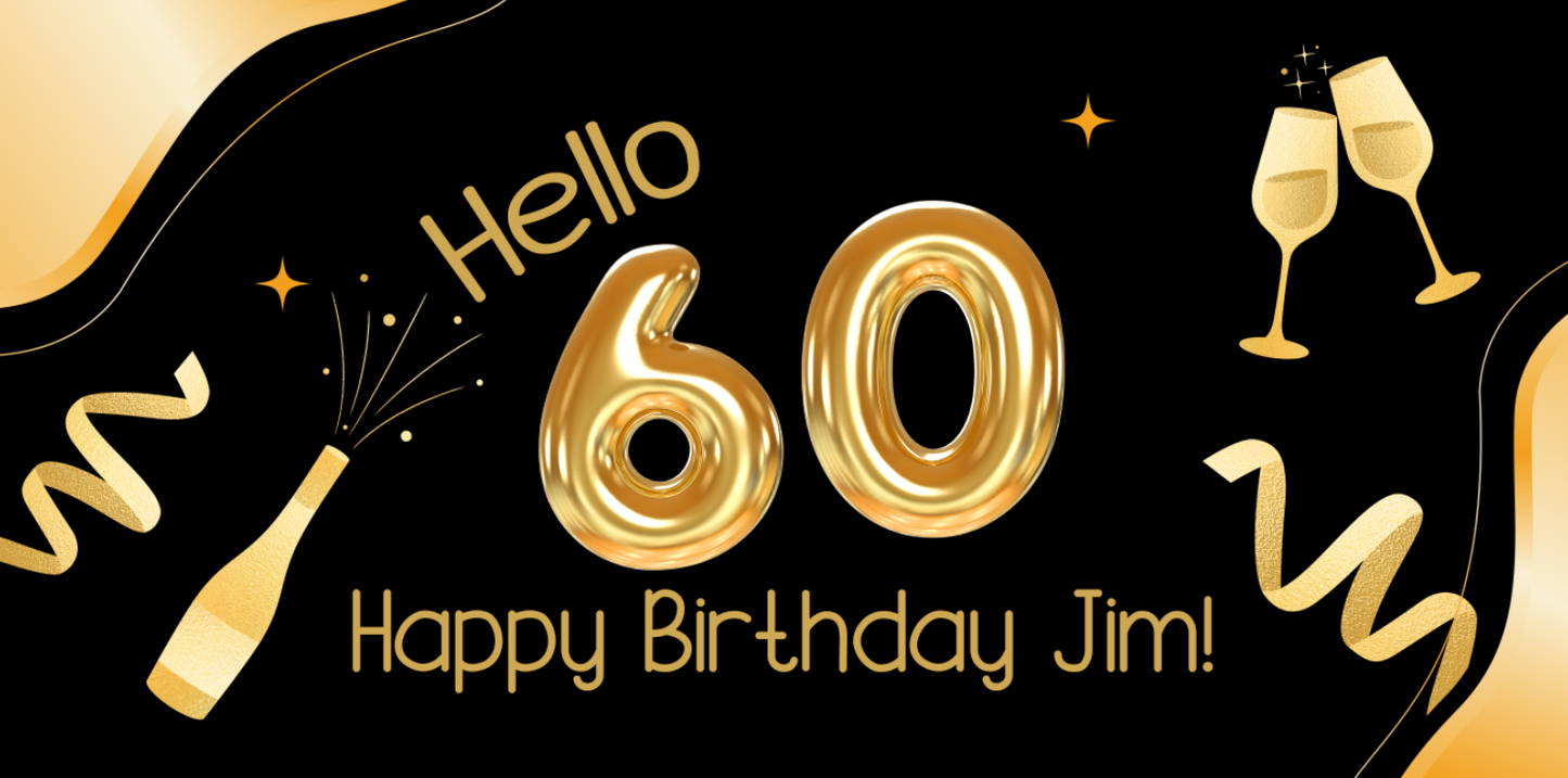 60th Birthday Personalized Banner