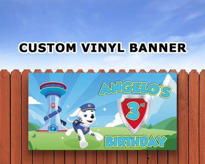 Paw Patrol Personalized Birthday Banner